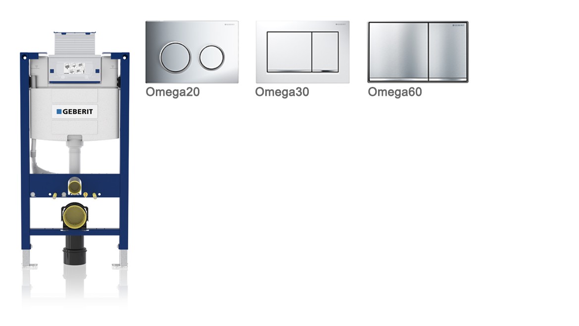 Смывной бачок и клавиши смыва Geberit Omega