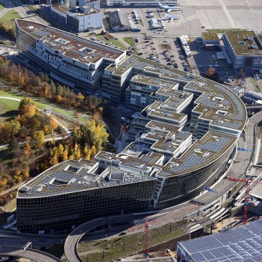 The Circle в Цюрихе с высоты птичьего полета (© Flughafen Zürich AG)