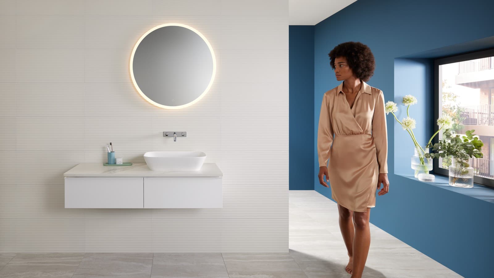 Mix & Match: Накладная раковина Geberit ONE со шкафчиком iCon