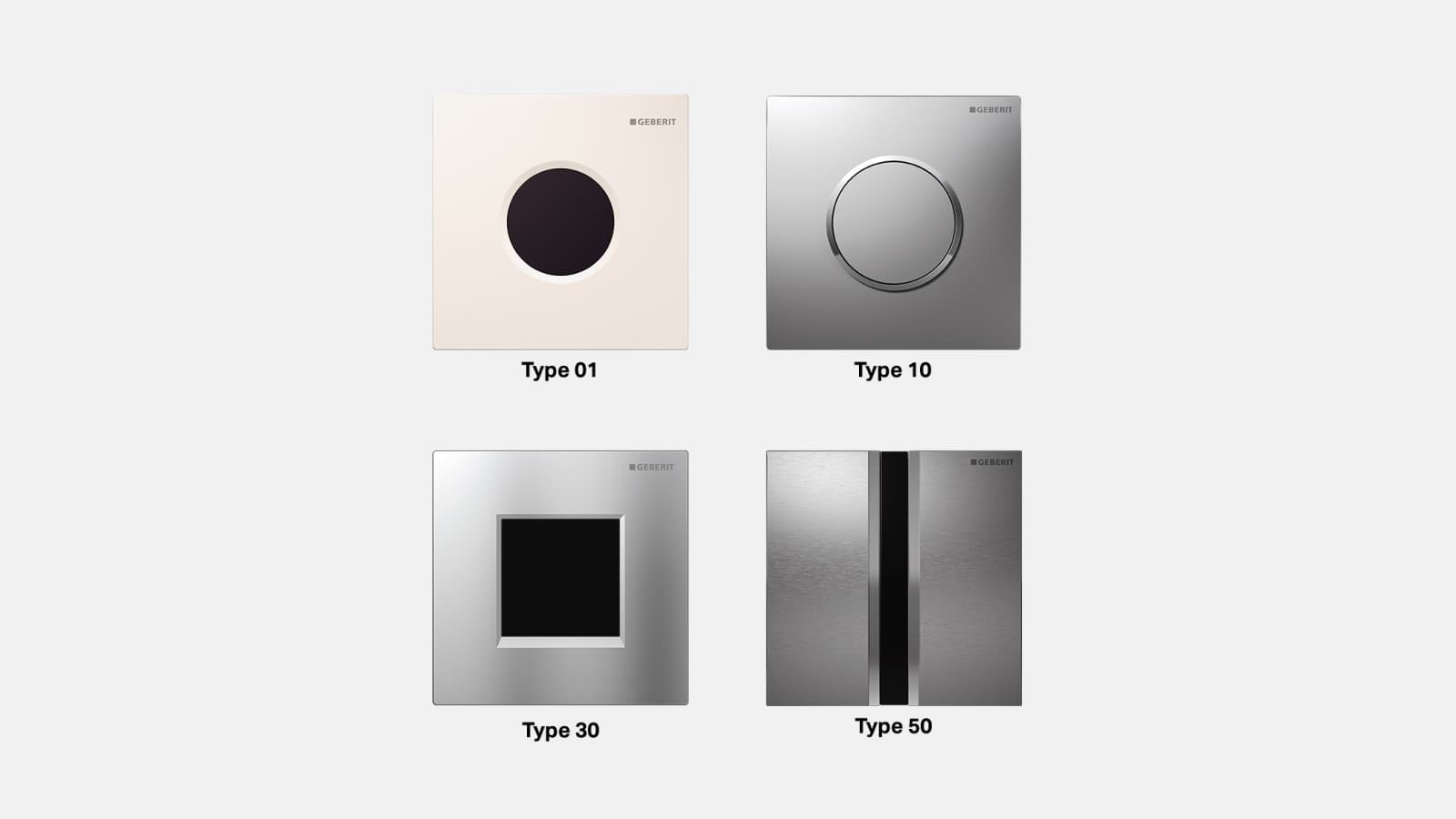 Сенсорные и механические клавиши смыва Geberit для писсуаров Сенсорные и механические клавиши смыва Geberit для писсуаров