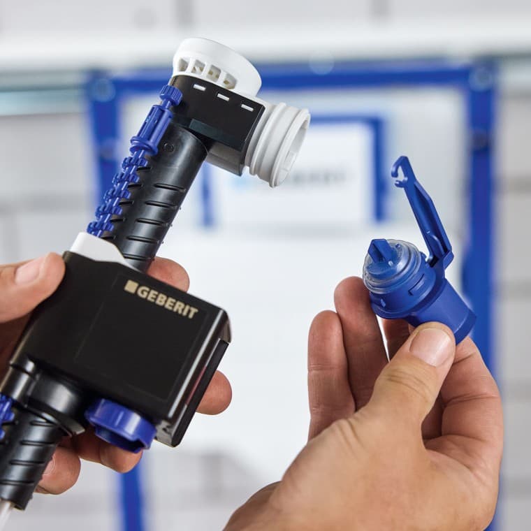 Geberit Тип 323 наливное клапан: Клапан прост в обслуживании. Geberit Тип 323 наливное клапан: Клапан прост в обслуживании.