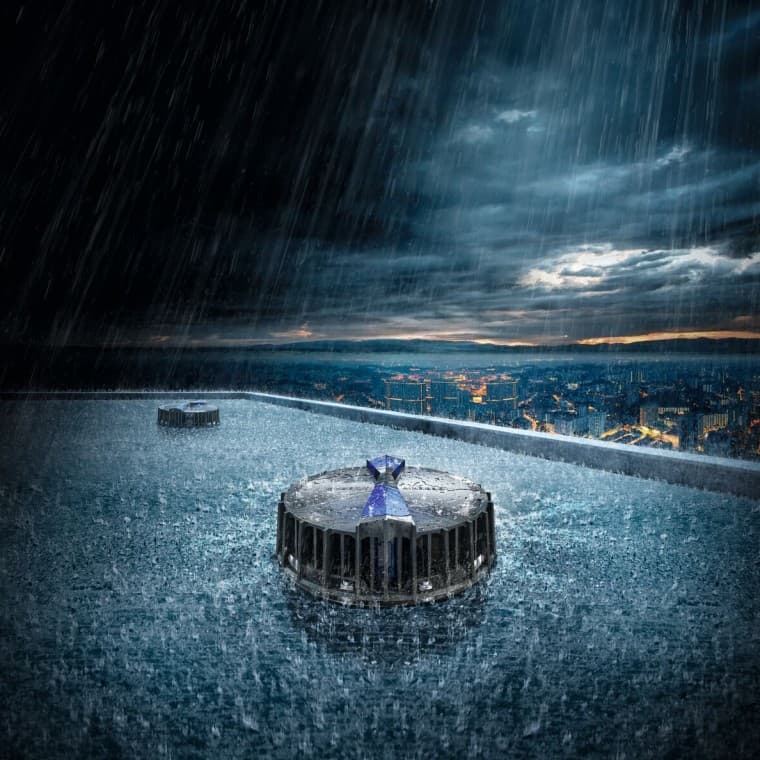 Активная система внутреннего водостока с помощью Geberit Pluvia Активная система внутреннего водостока с помощью Geberit Pluvia